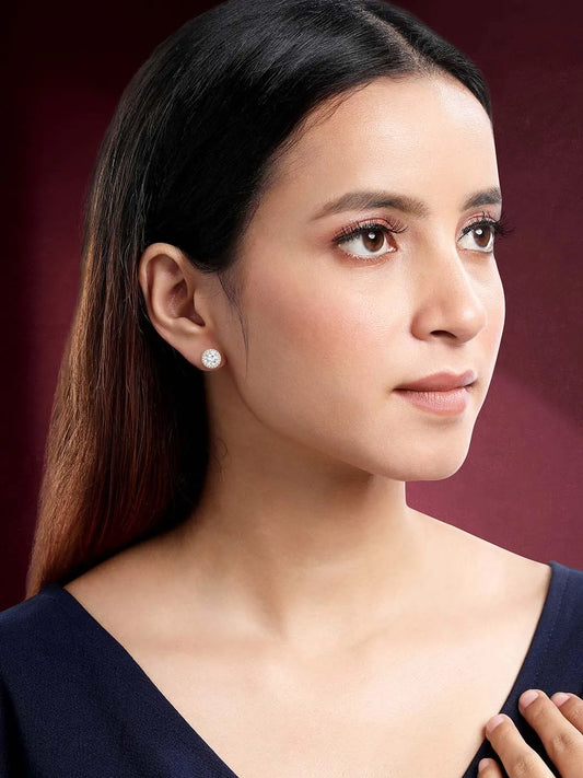 Radiance CZ Stud Earrings by Peora – Sparkling Fashion Jewellery