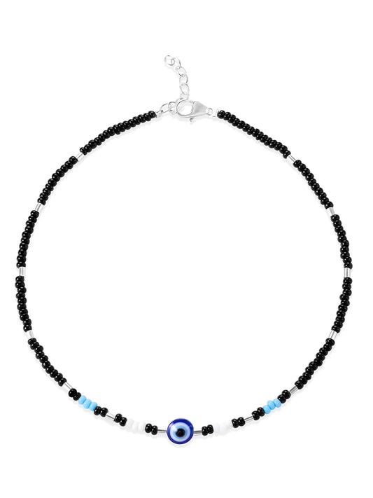 Evil Eye Guardian Anklet | Protective & Stylish by Peora