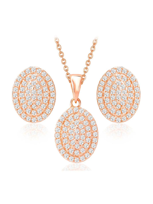 CZ Pendant Set by Peora | Sparkling Elegance for Every Occasion