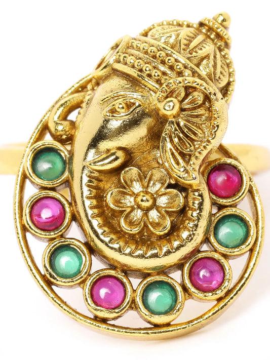 Kundan Ring | Traditional Fashion Jewellery by Peora