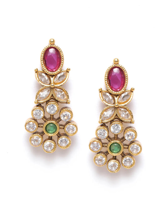 Crystal Drop Earrings | Sparkling Fashion Jewellery by Peora Fashions