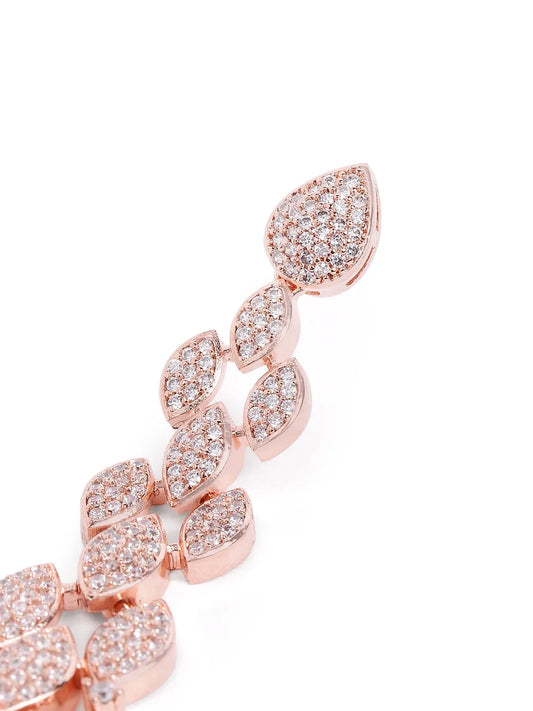 Sparkling Teardrop CZ Drop Earrings