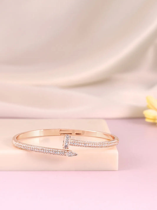 Wraparound Gleam CZ Kada Bracelet