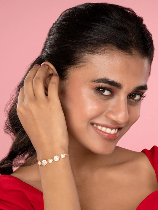 Glowing Discs with Sparkle Bracelet