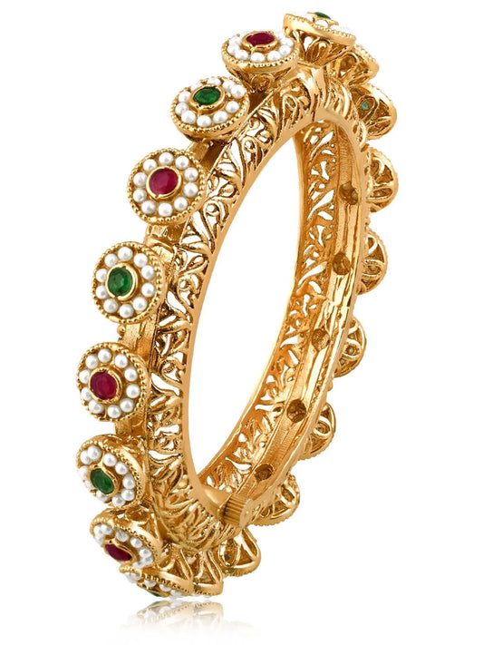 Luxe Studded Kada – Premium Fashion Jewellery by Peora