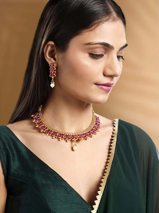 Luxe Necklace Set by Peora | Luxury Fashion Jewellery for Women