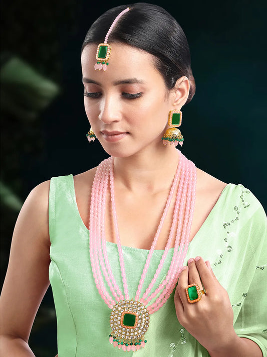 Long Necklace Set by Peora – Graceful Designs for Grand Occasions