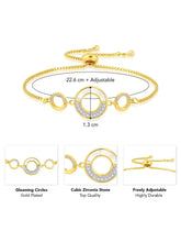 Circles Adjustable CZ Bracelet by Peora – Contemporary Fashion Jewellery

