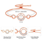 Circles Adjustable CZ Bracelet by Peora – Contemporary Fashion Jewellery

