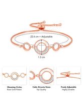 Circles Adjustable CZ Bracelet by Peora – Contemporary Fashion Jewellery

