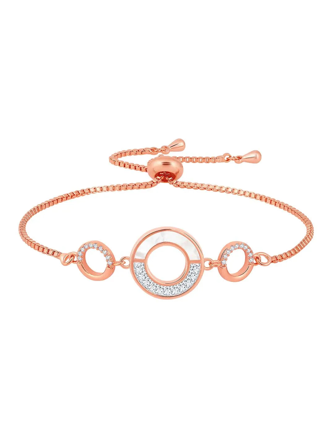 Circles Adjustable CZ Bracelet by Peora – Contemporary Fashion Jewellery

