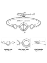Circles Adjustable CZ Bracelet by Peora – Contemporary Fashion Jewellery

