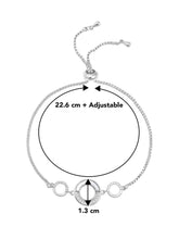 Circles Adjustable CZ Bracelet by Peora – Contemporary Fashion Jewellery

