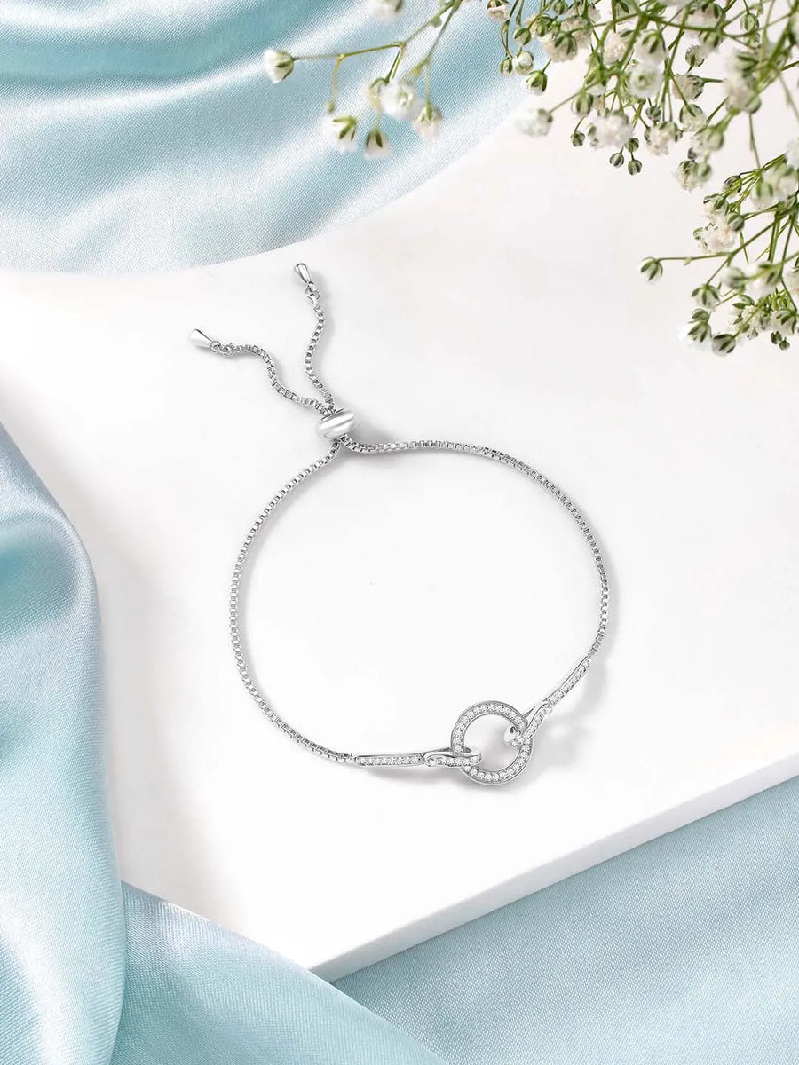 Adjustable CZ Bracelet by Peora – Elegant Fashion Jewellery

