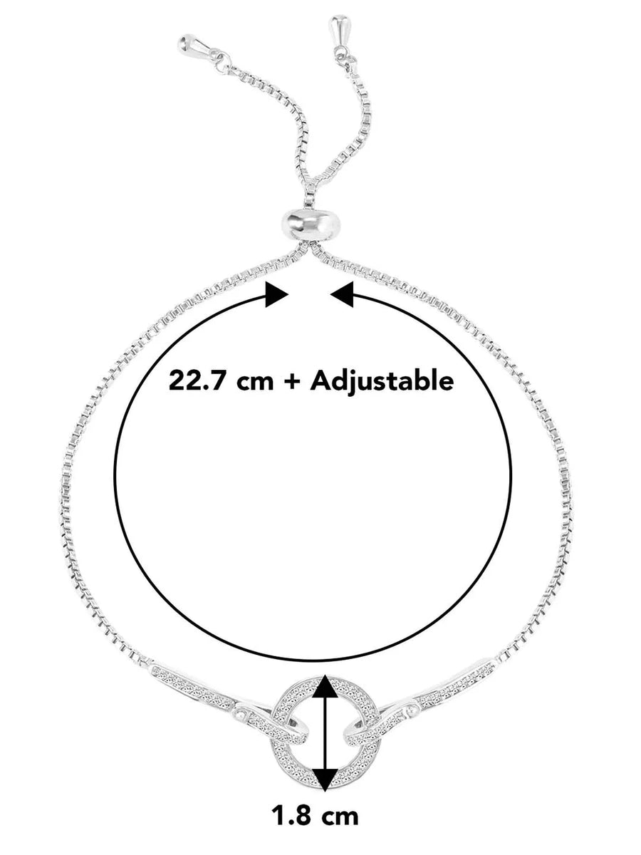 Adjustable CZ Bracelet by Peora – Elegant Fashion Jewellery

