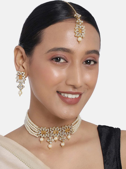 Pearl Choker Set – Timeless & Elegant Jewellery for Women | Peora