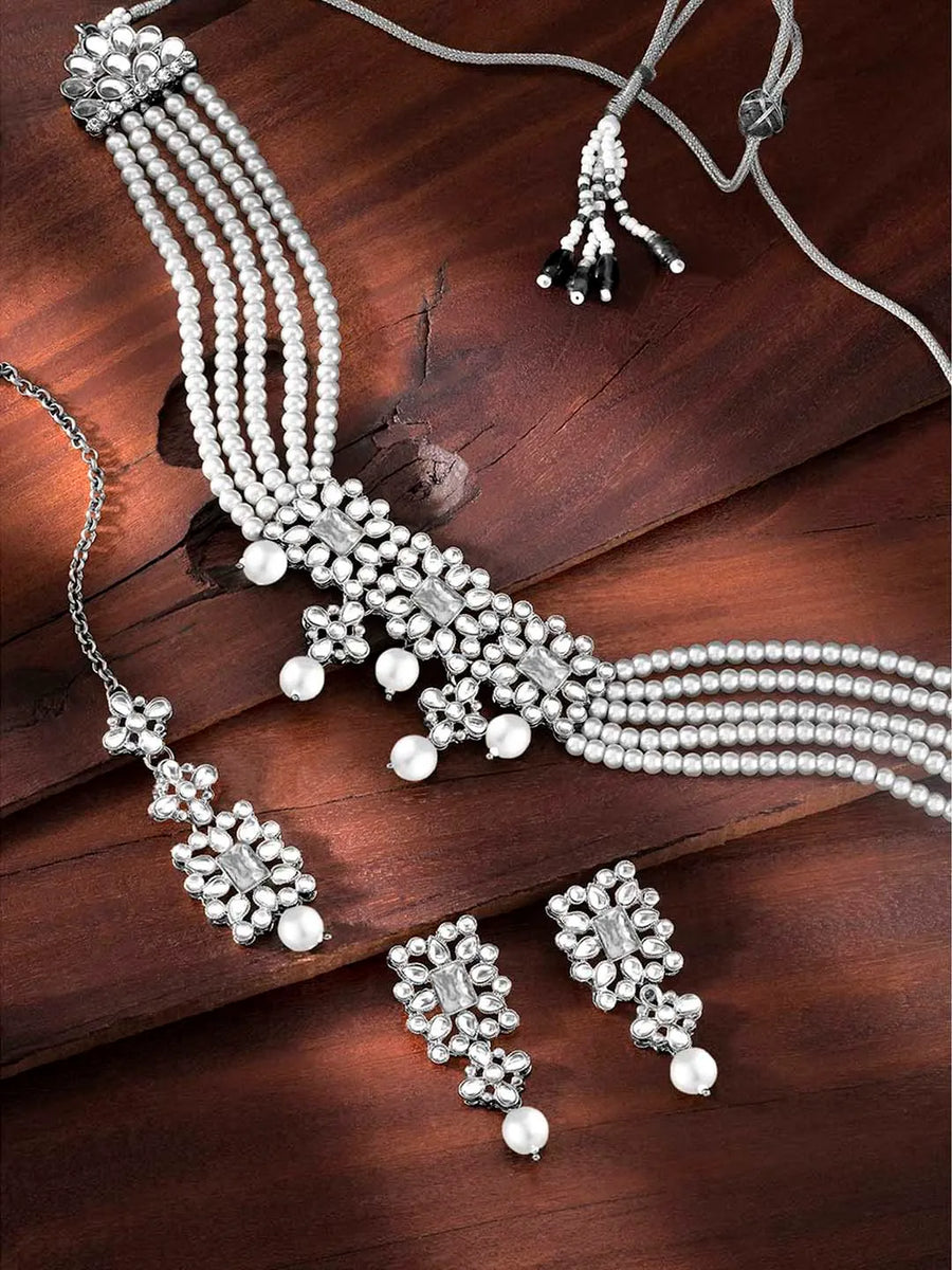 Pearl Choker Set – Timeless & Elegant Jewelry for Women | Peora