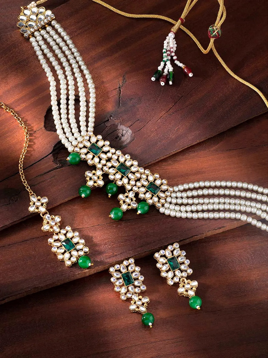 Pearl Choker Set – Timeless & Elegant Jewelry for Women | Peora
