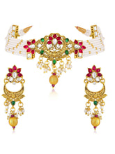 Colourful Choker Set by Peora | Vibrant Fashion Jewellery for Women

