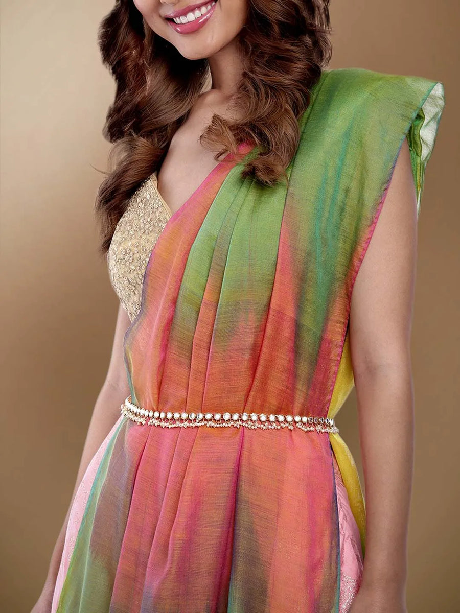 Stone & Beads Belly Chain by Peora | Stylish Waist Fashion Jewellery

