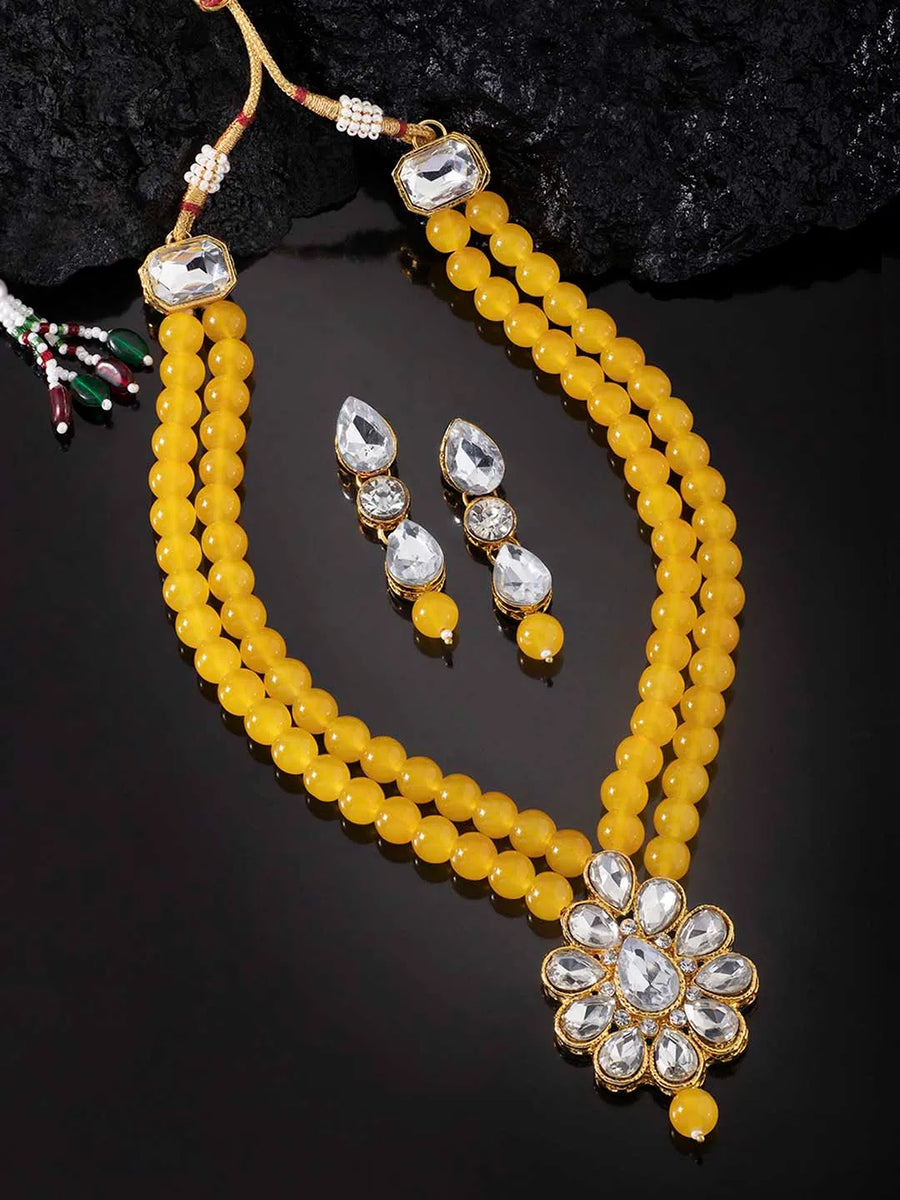 Pearl Long Necklace Set – Timeless Fashion Jewellery by Peora

