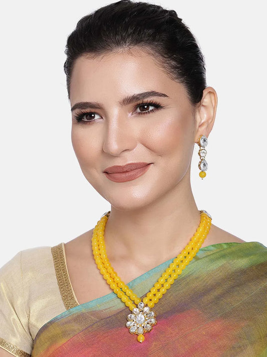 Pearl Long Necklace Set – Timeless Fashion Jewellery by Peora

