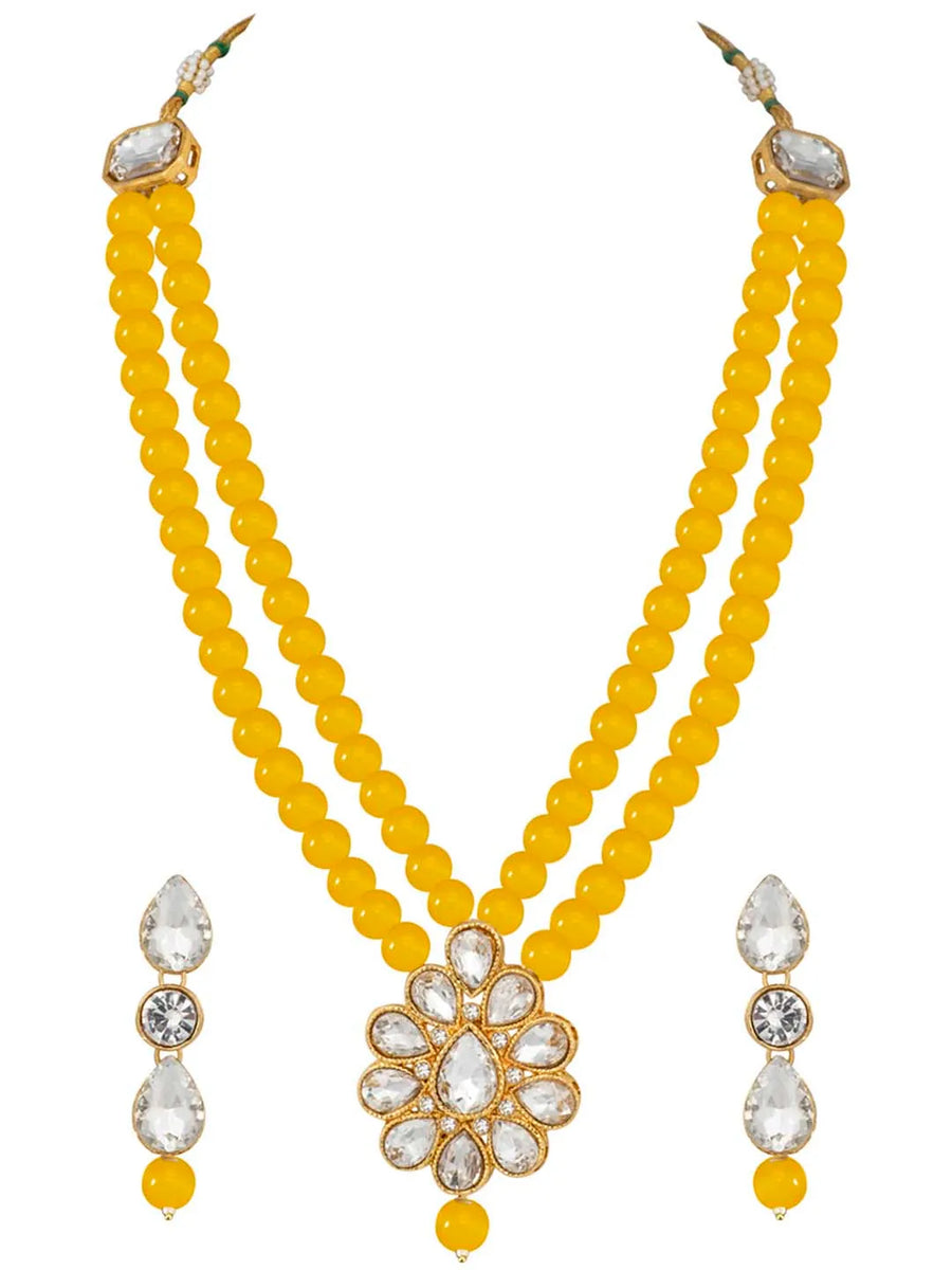Pearl Long Necklace Set – Timeless Fashion Jewellery by Peora

