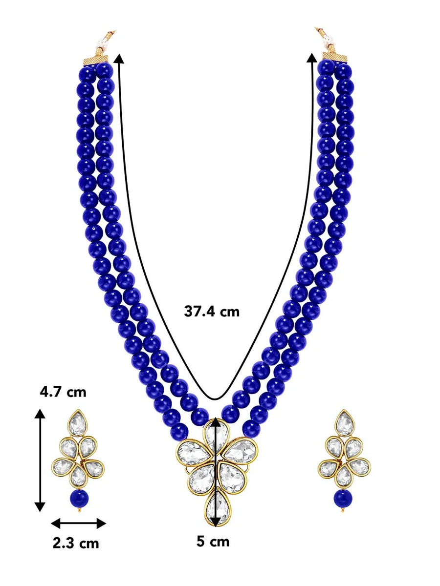 Beaded Necklace Set by Peora | Colourful Fashion Jewellery for Women

