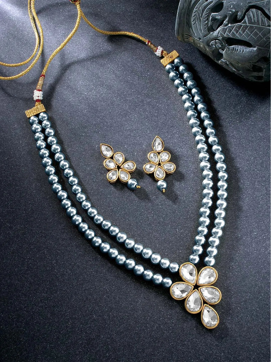 Beaded Necklace Set by Peora | Colourful Fashion Jewellery for Women

