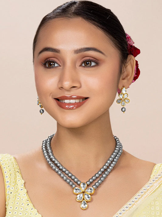 Beaded Necklace Set by Peora | Colourful Fashion Jewellery for Women

