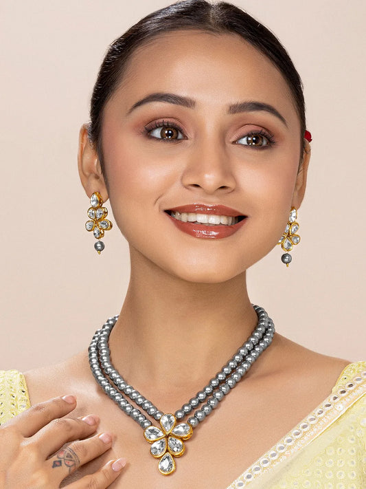 Beaded Necklace Set by Peora | Colourful Fashion Jewellery for Women

