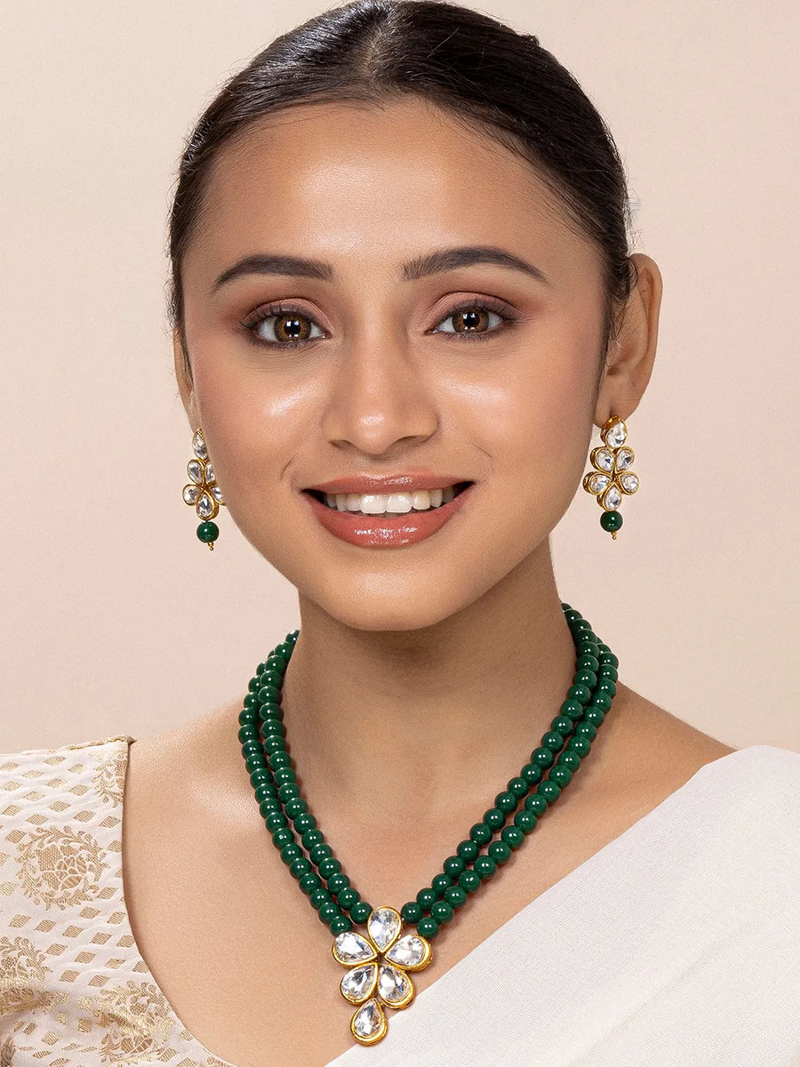 Beaded Necklace Set by Peora | Colourful Fashion Jewellery for Women

