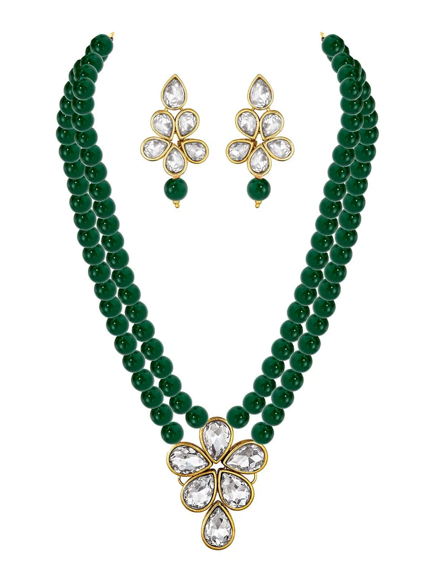 Beaded Necklace Set by Peora | Colourful Fashion Jewellery for Women

