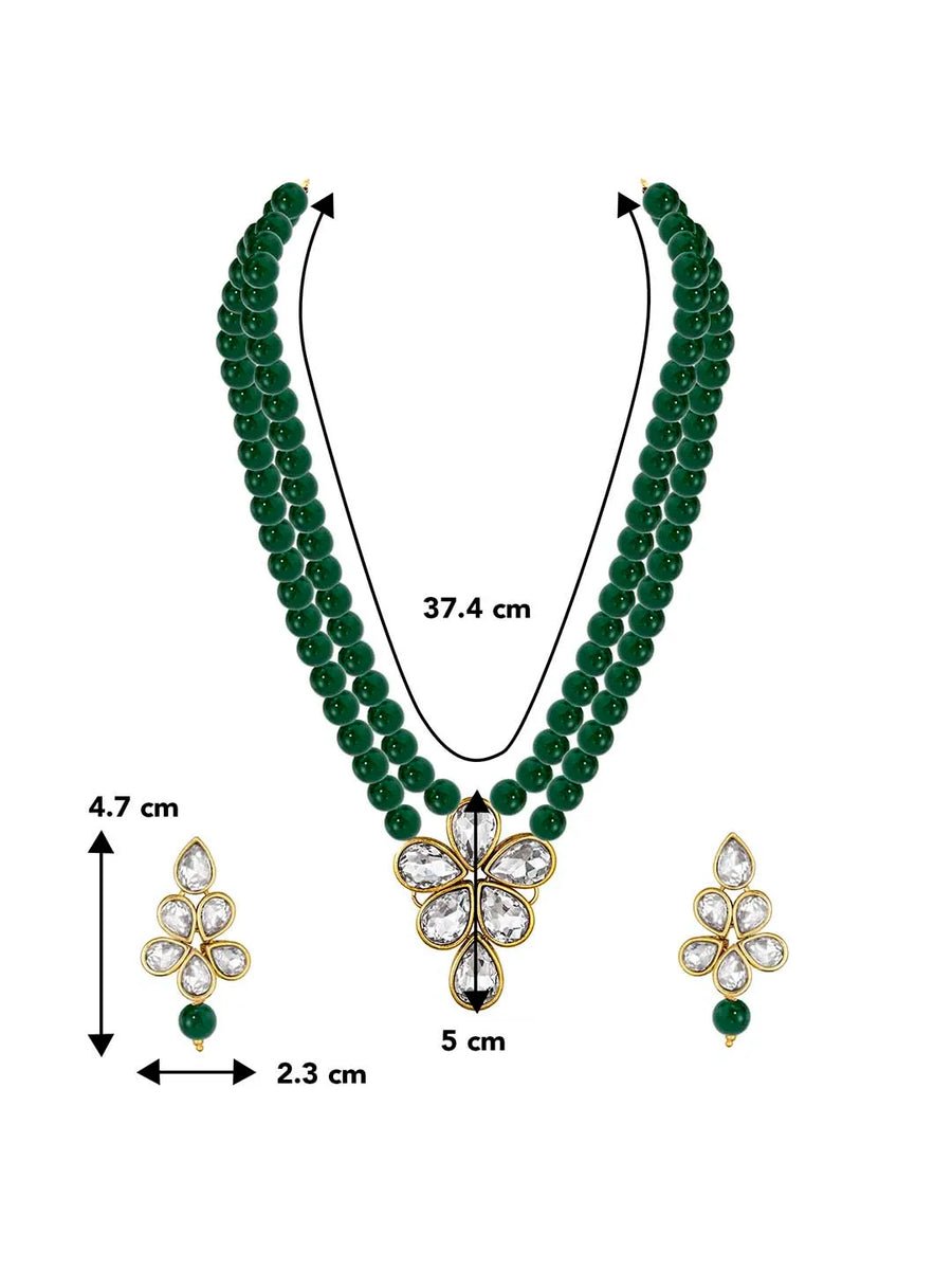 Beaded Necklace Set by Peora | Colourful Fashion Jewellery for Women


