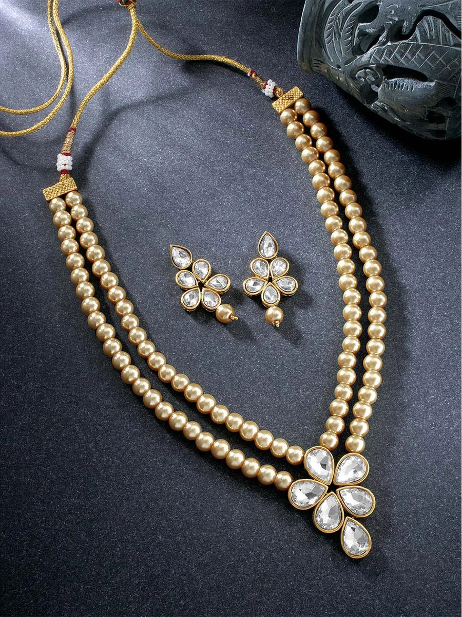 Beaded Necklace Set by Peora | Colourful Fashion Jewellery for Women


