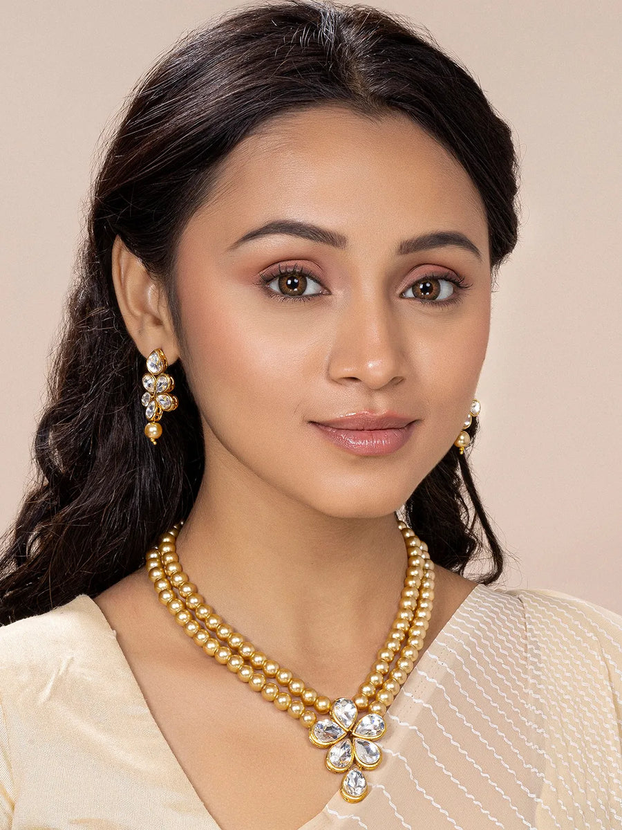 Beaded Necklace Set by Peora | Colourful Fashion Jewellery for Women

