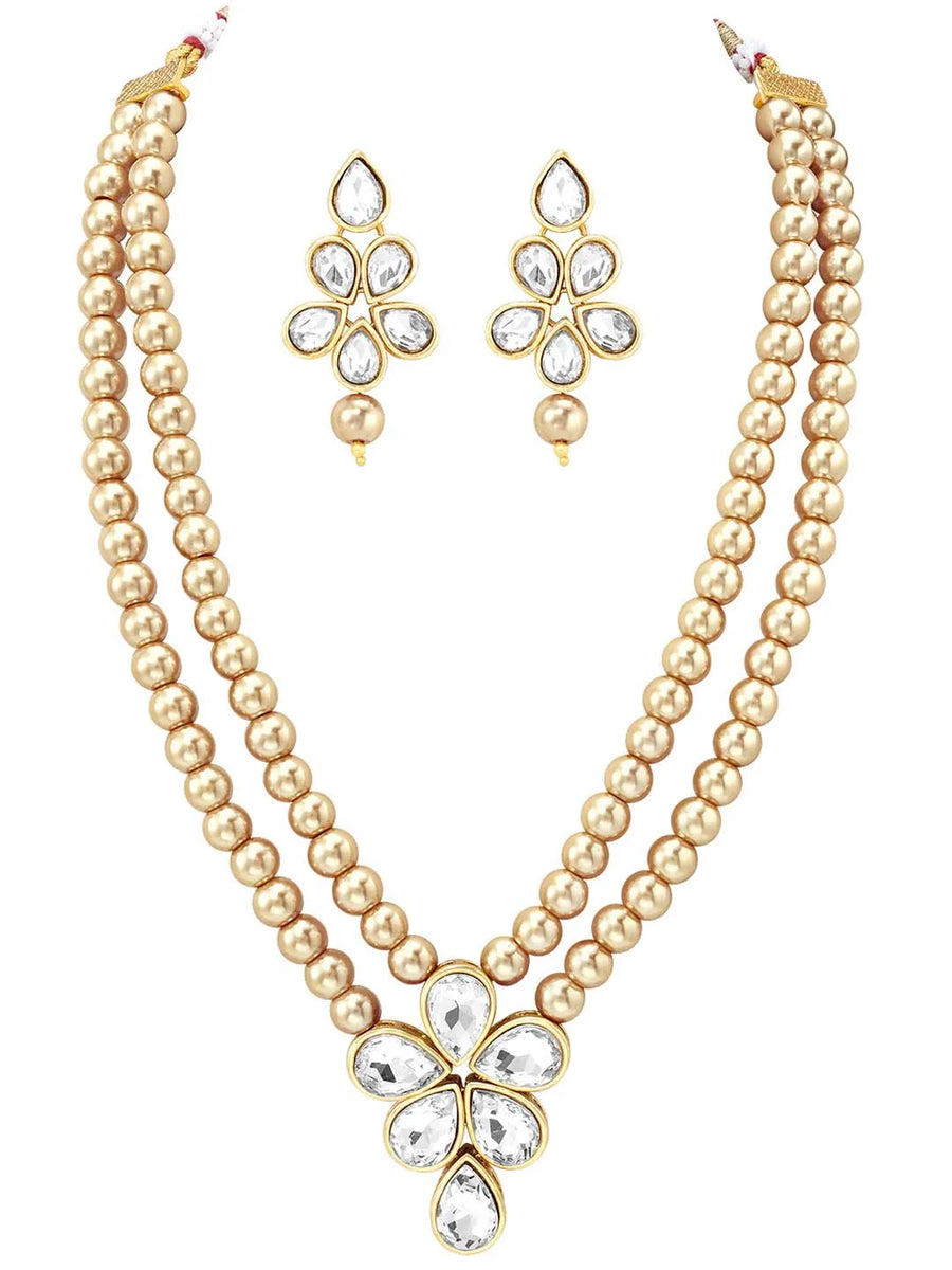 Beaded Necklace Set by Peora | Colourful Fashion Jewellery for Women

