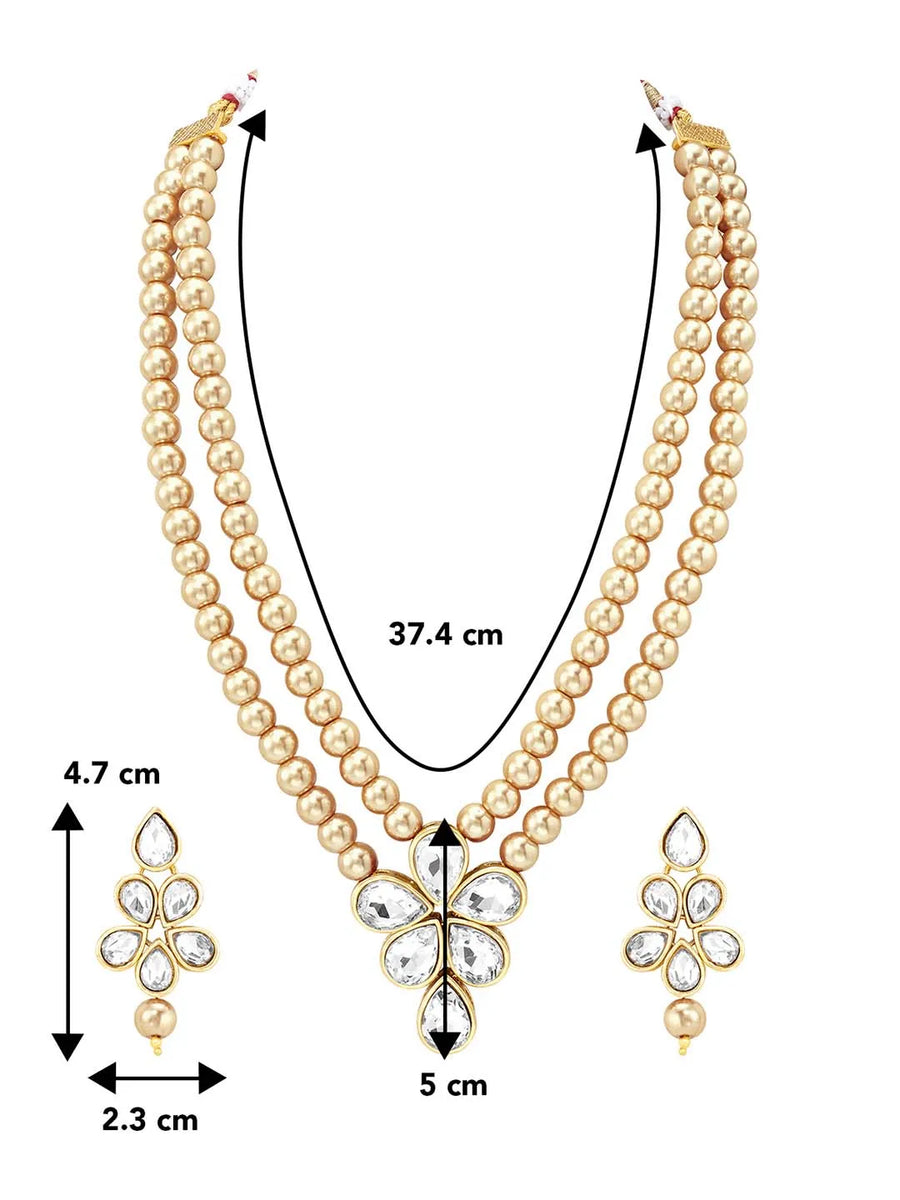 Beaded Necklace Set by Peora | Colourful Fashion Jewellery for Women

