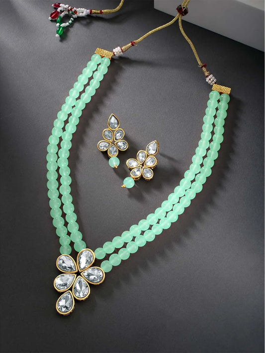 Beaded Necklace Set by Peora | Colourful Fashion Jewellery for Women

