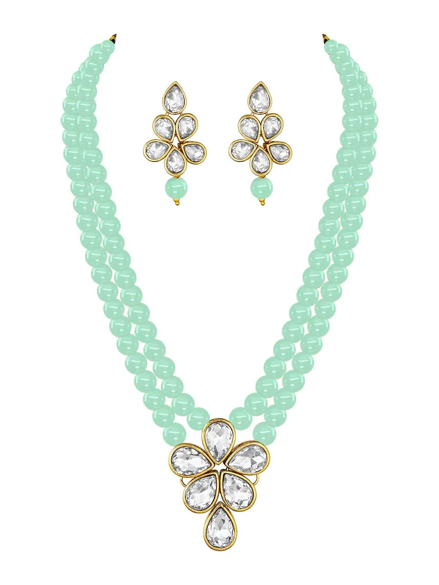 Beaded Necklace Set by Peora | Colourful Fashion Jewellery for Women

