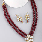 Beaded Necklace Set by Peora | Colourful Fashion Jewellery for Women

