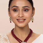 Beaded Necklace Set by Peora | Colourful Fashion Jewellery for Women

