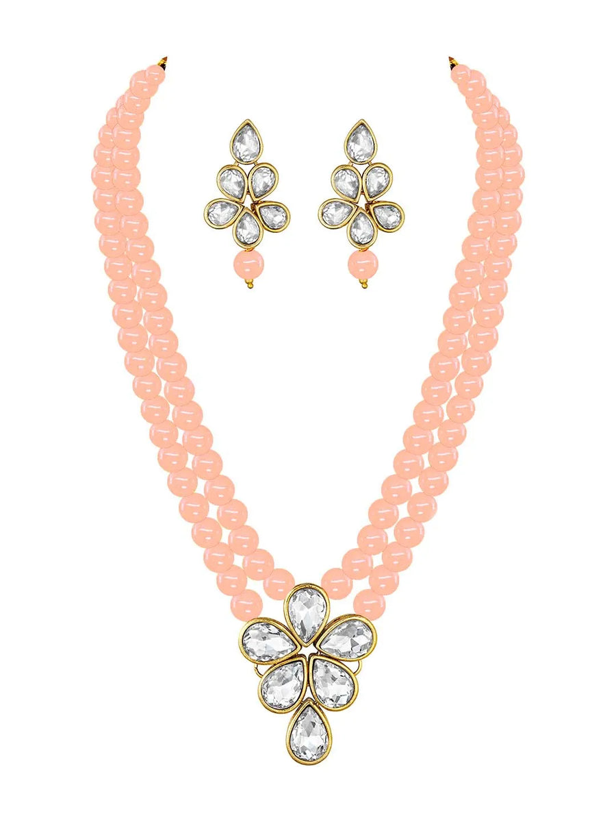 Beaded Necklace Set by Peora | Colourful Fashion Jewellery for Women

