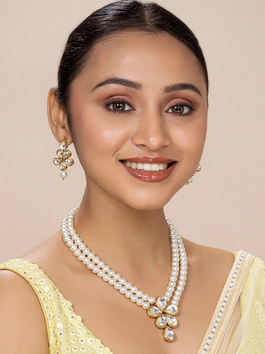 Beaded Necklace Set by Peora | Colourful Fashion Jewellery for Women

