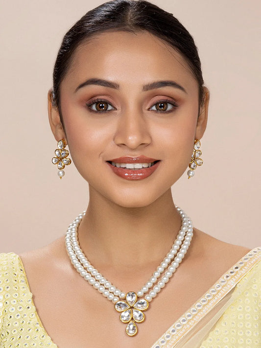 Beaded Necklace Set by Peora | Colourful Fashion Jewellery for Women

