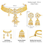 White choker earring set crafted from alloy, adorned with kundan & beads for an elegant, timeless look | Peora
