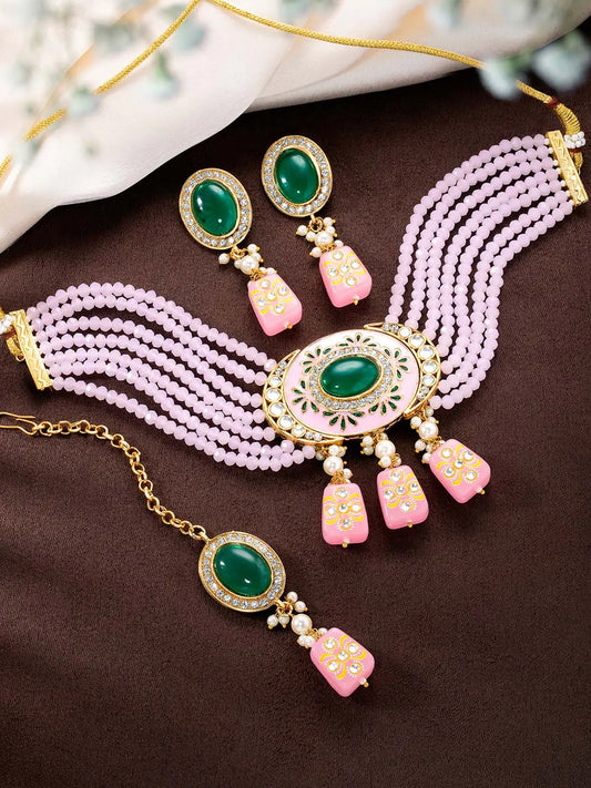 Choker Set with Stones by Peora – Sparkling Elegance for Every Occasion