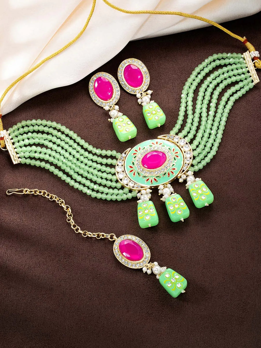 Choker Set with Stones by Peora – Sparkling Elegance for Every Occasion