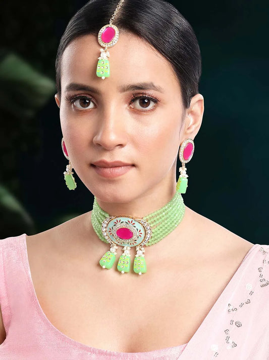 Choker Set with Stones by Peora – Sparkling Elegance for Every Occasion