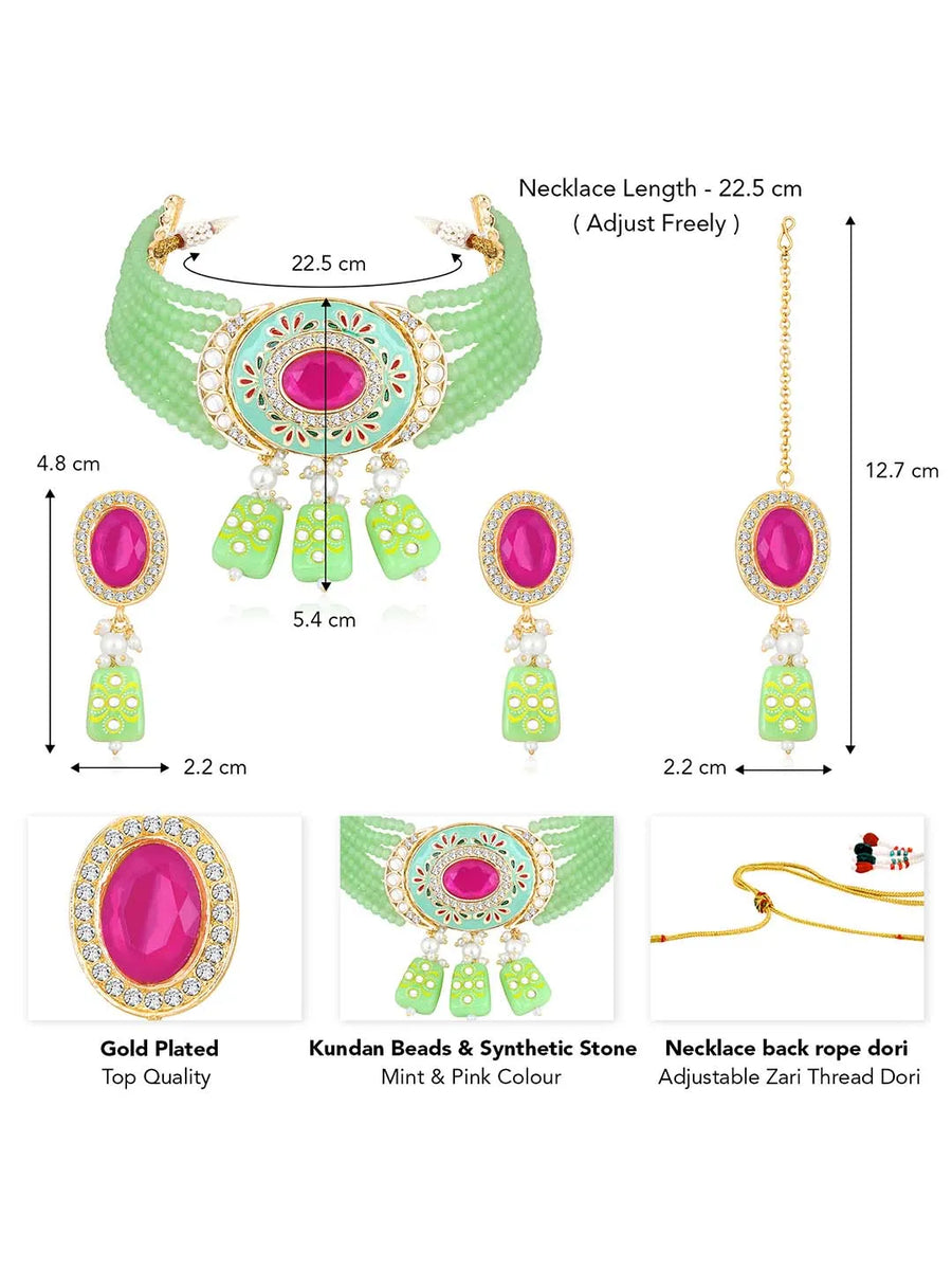 Choker Set with Stones by Peora – Sparkling Elegance for Every Occasion